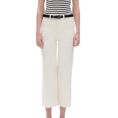 Off White-HR Cropped Jean
