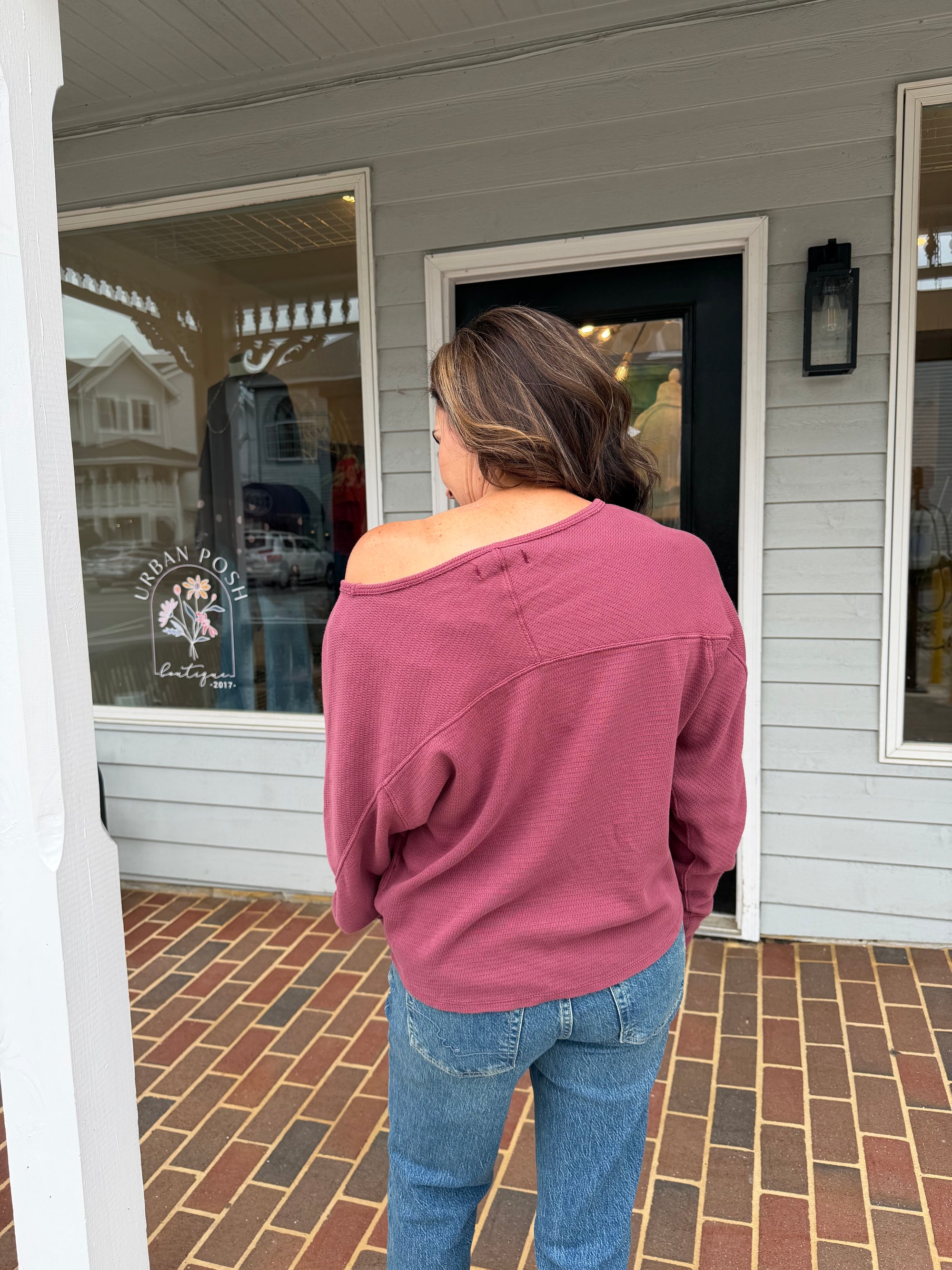 Free People- Jess Long Sleeve Top
