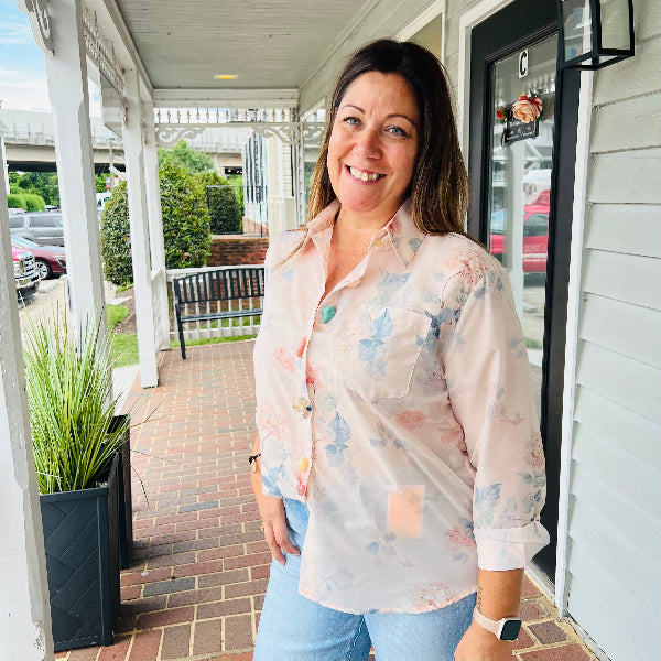 Dusty Bloom Top