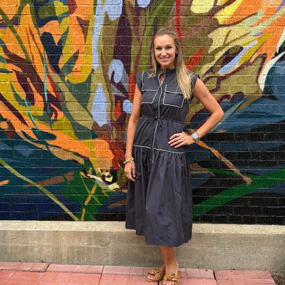 Stitched in Style Midi Dress