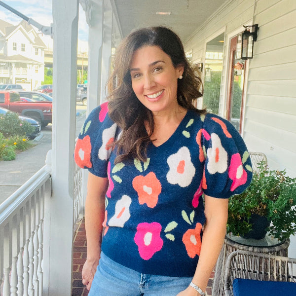 Over Easy Flower Sweater