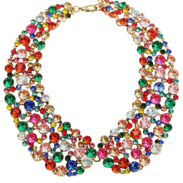 Lady Di Rhinestone Collar Necklace