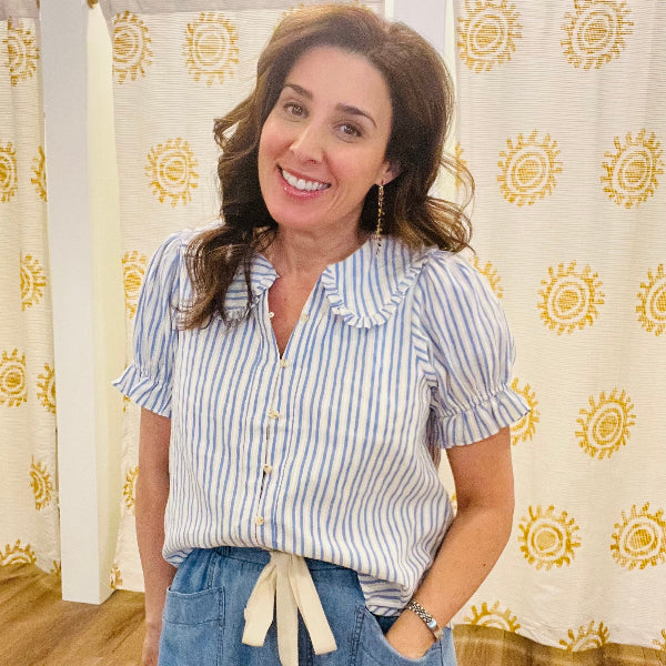 Sunday Brunch in Stripes Top