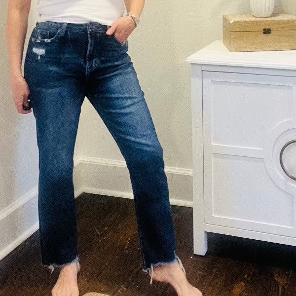 MR Step Hem Straight Denim