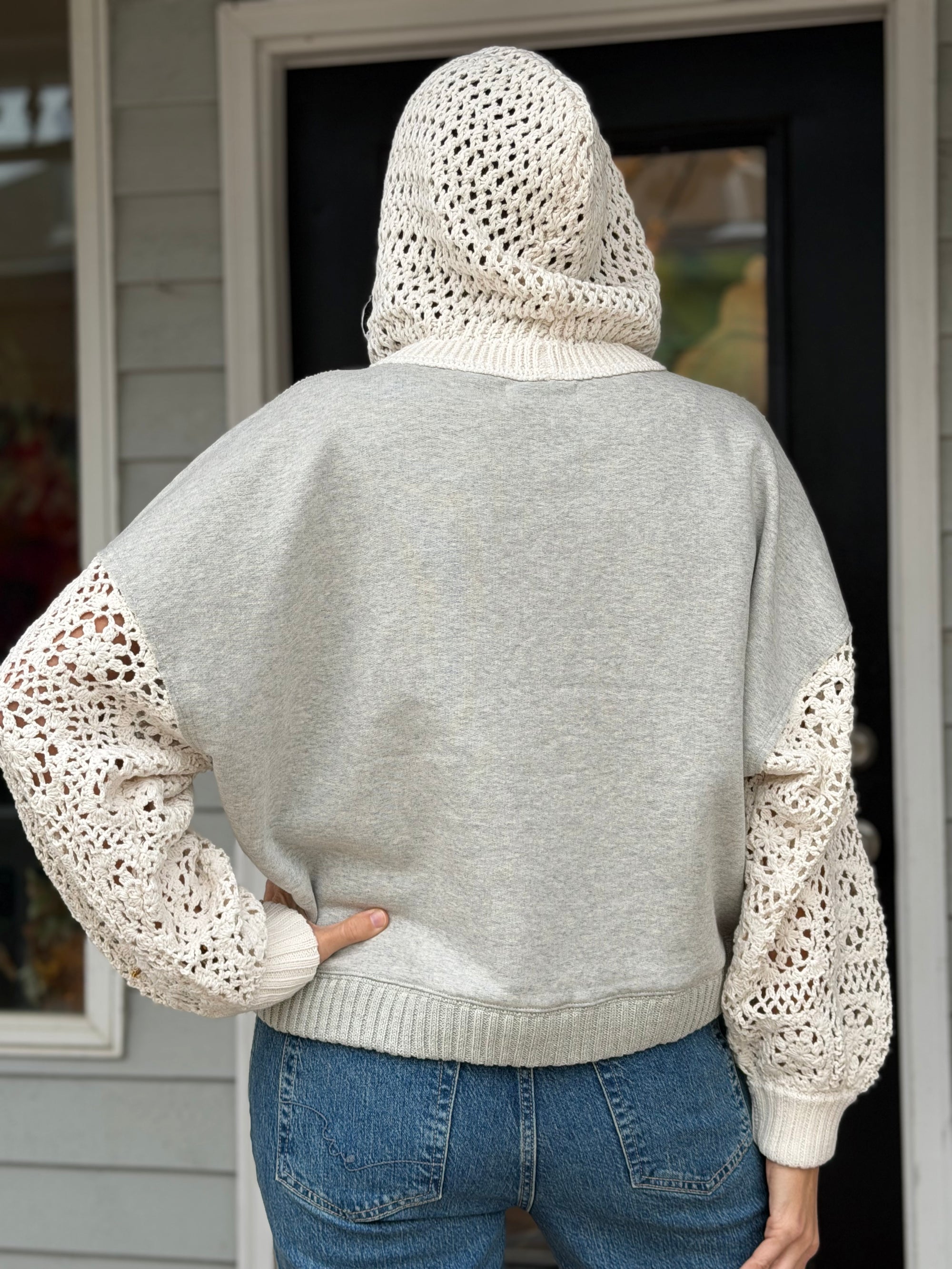 Free People -Laced In Hoodie Sweatshirt