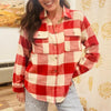 Big Block Plaid Top