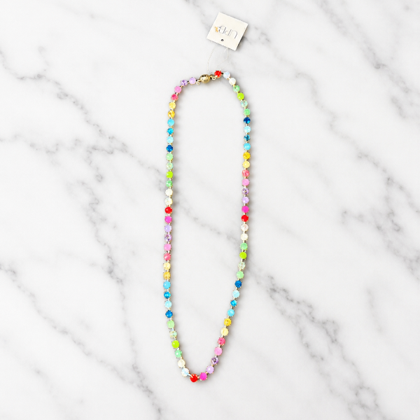 Rainbow Tennis Necklace XL