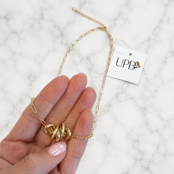 Jump Through Hoops Paperclip Chain Necklace