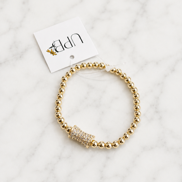 Pave Toggle Beaded Bracelet