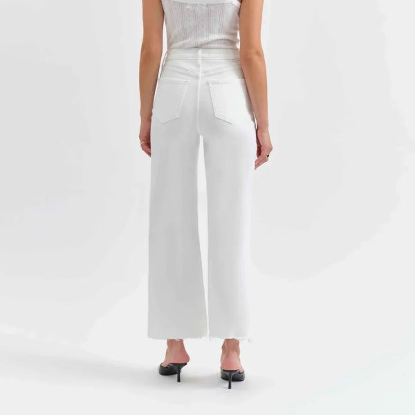 DAZE-Pleaser High Rise Wide Ankle Lamb