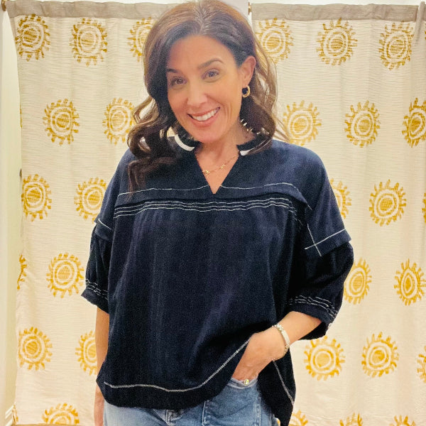 Nifty Navy Top