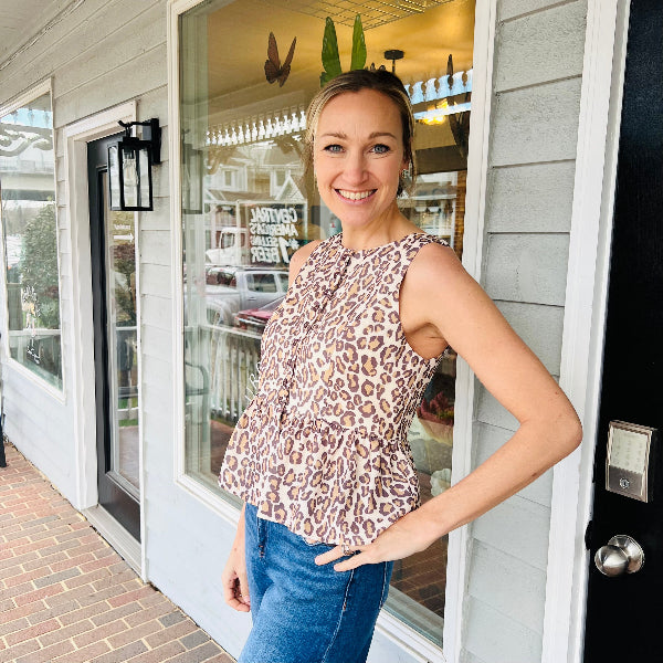 Wild Button Top