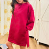 Quilted Sweatshirt Dress