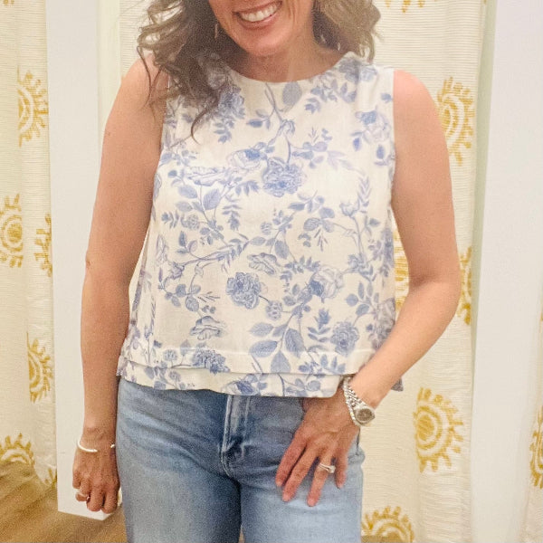 Blue Blossom Top