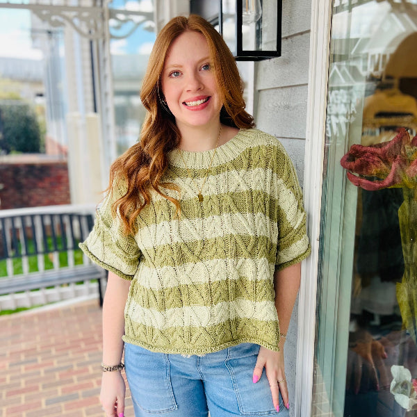 The Mint Stripe Knit