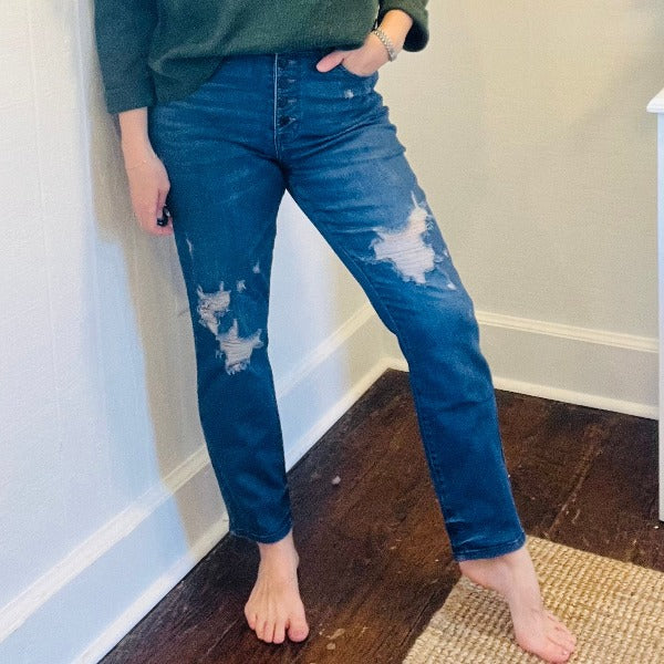 JB ZigZag Button Fly Denim