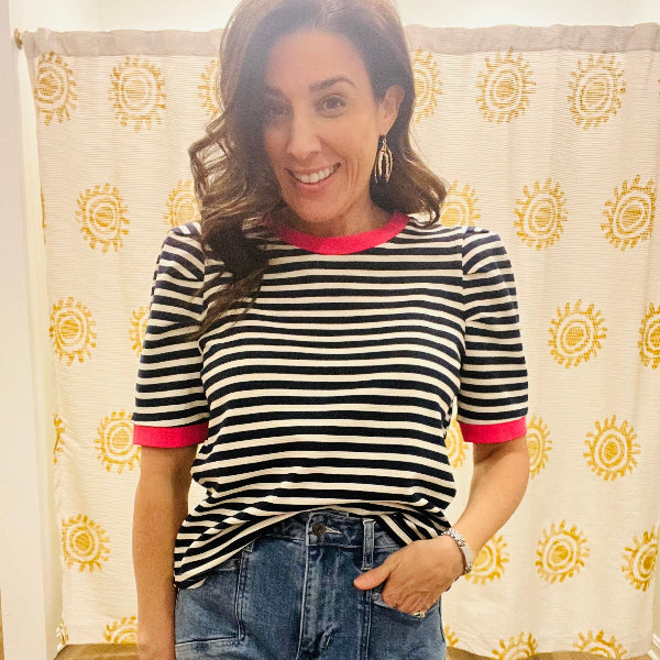 Pop of Pink Top