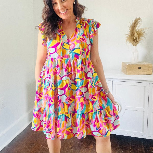 Allie Abstract Dress