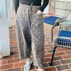 Leopard Barrel Pants