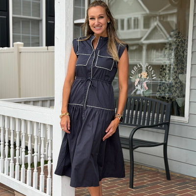 Stitched in Style Midi Dress