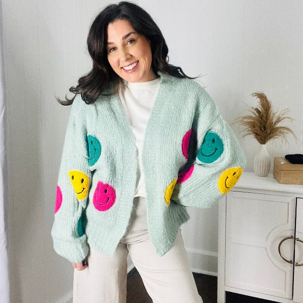 Smiley Face Cardigan