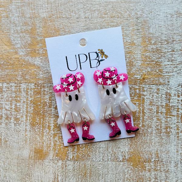 Cowgirl Ghost Earrings