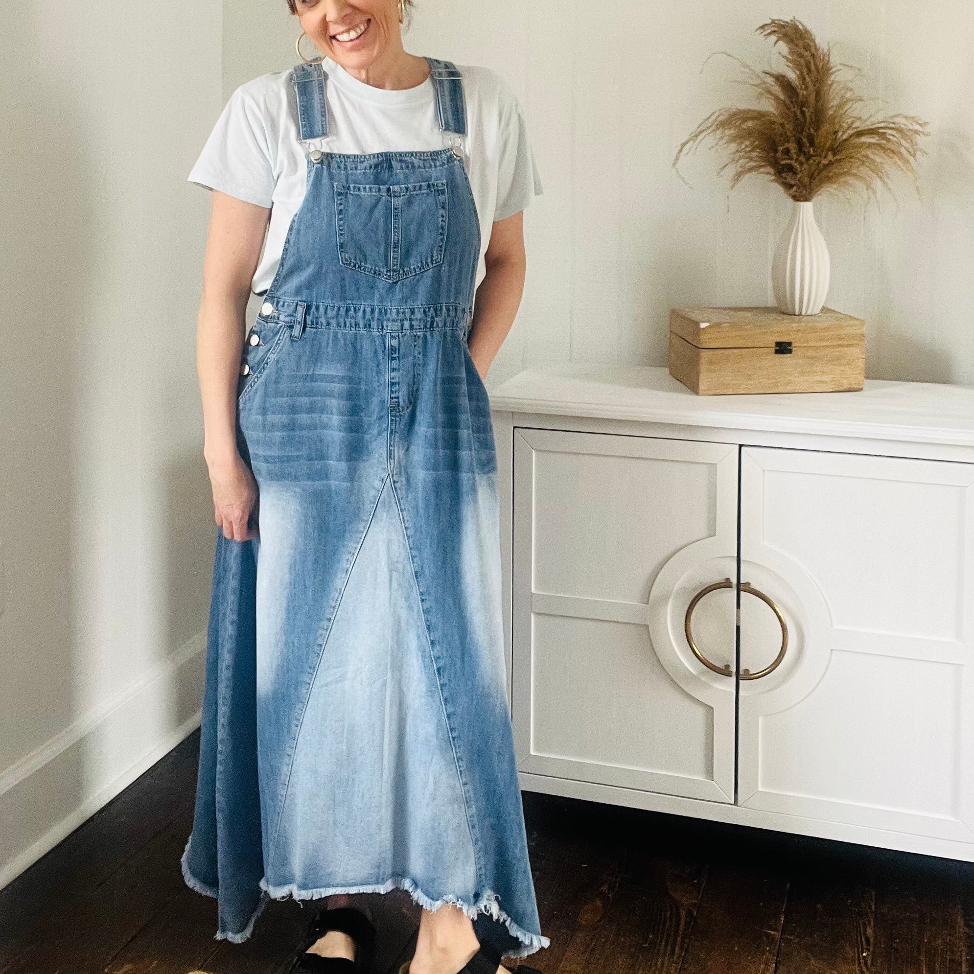 Denim Overall Dress