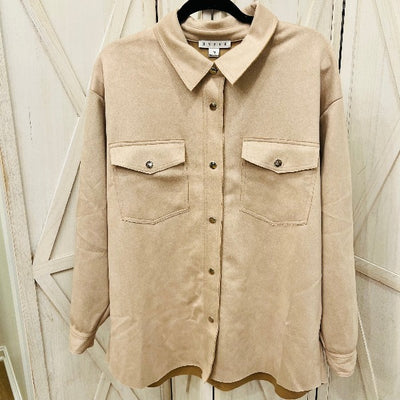 Simply Faux Suede Shacket