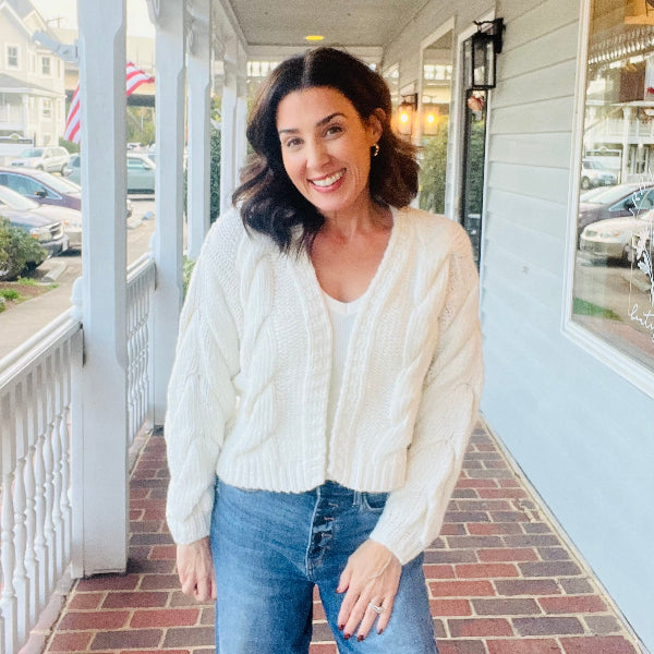 Ivory Edge Cardigan