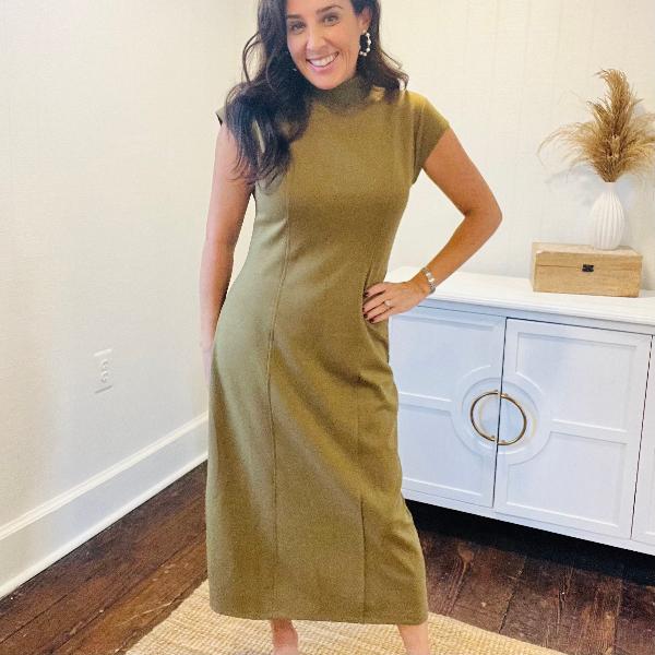 Cap Sleeve Sweater Dress