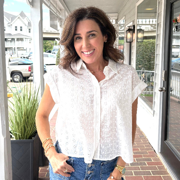 The Lily Eyelet Top