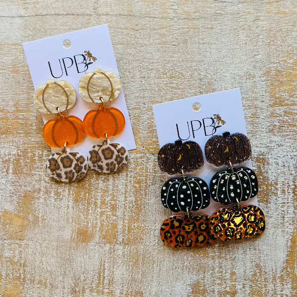 Pumpkin Stack Earrings