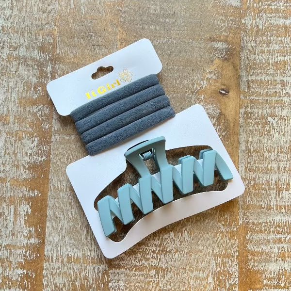 Claw Clip Hair Tie Set