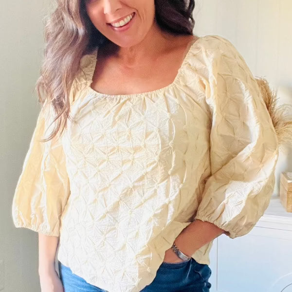 Pintuck Pilgrim Top