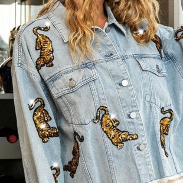 Team Tiger Denim Jacket