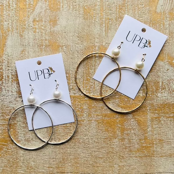 Pearl Hoopy Earrings