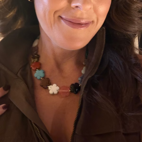 Jenni Beaded Clover Necklace