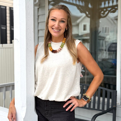 Quinn Bubble Shell Top