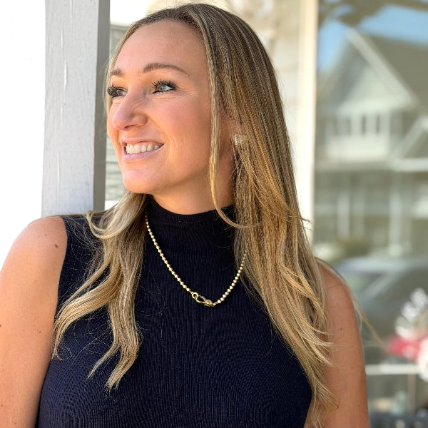Pave Lobster Clasp Necklace