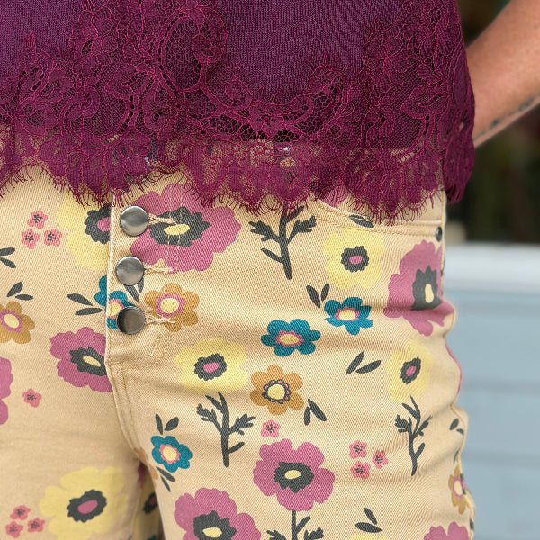 Floral Twill Pant