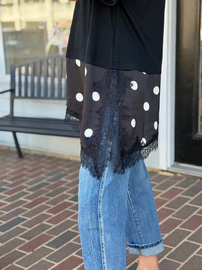 Polka Dot Lace Top