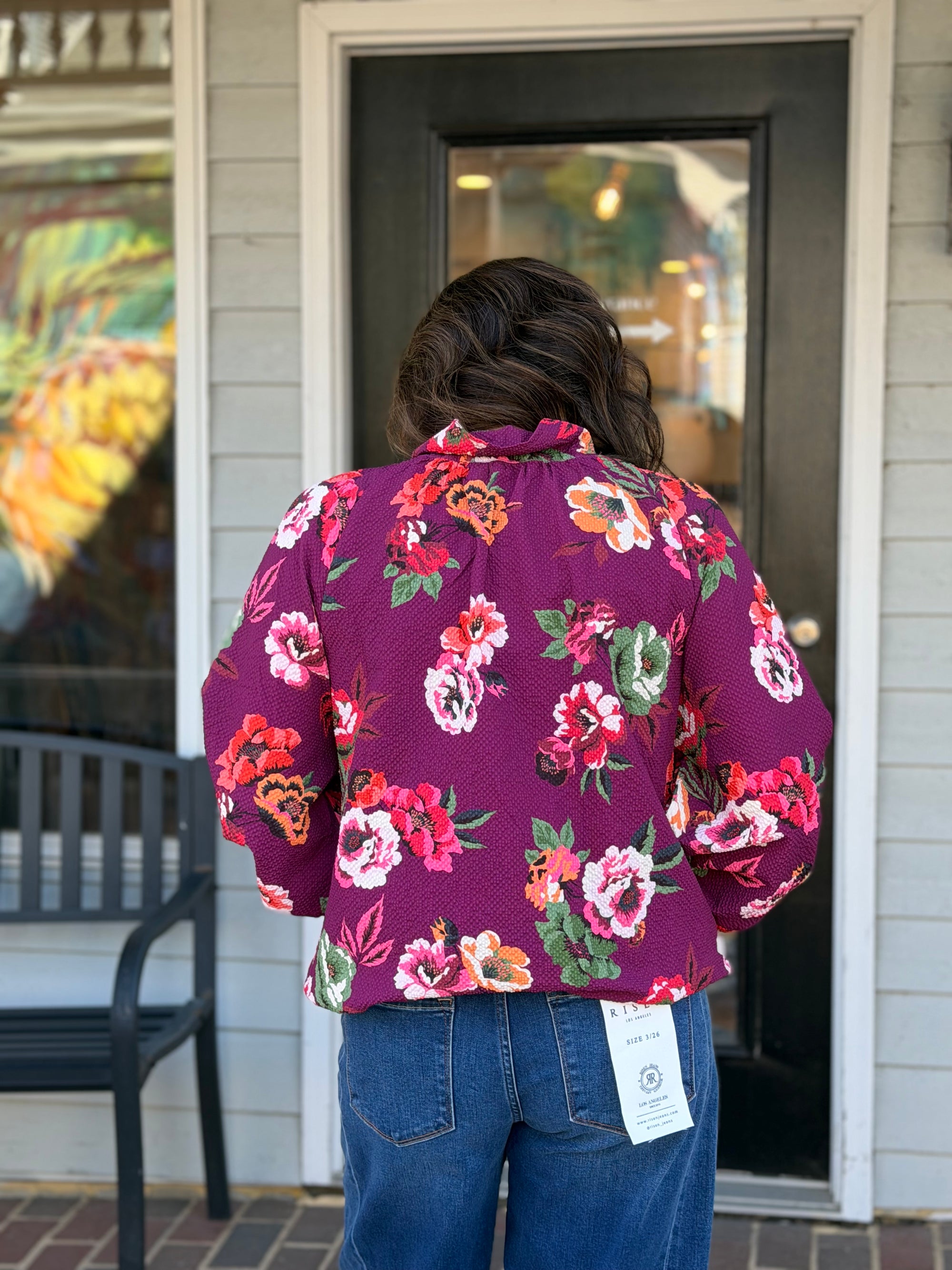 Bloom Zip Up Top