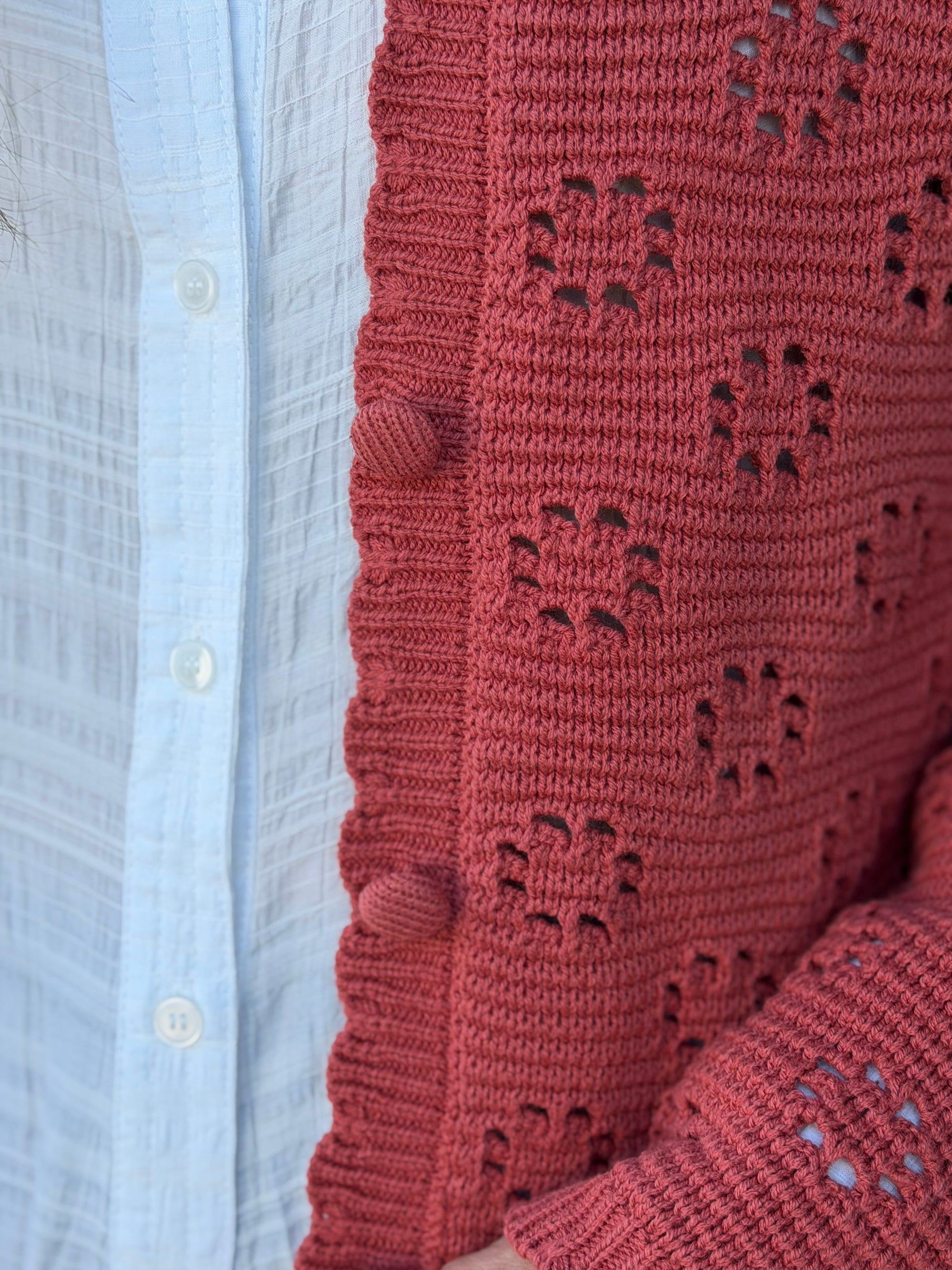 Crochet Cropped Cardigan