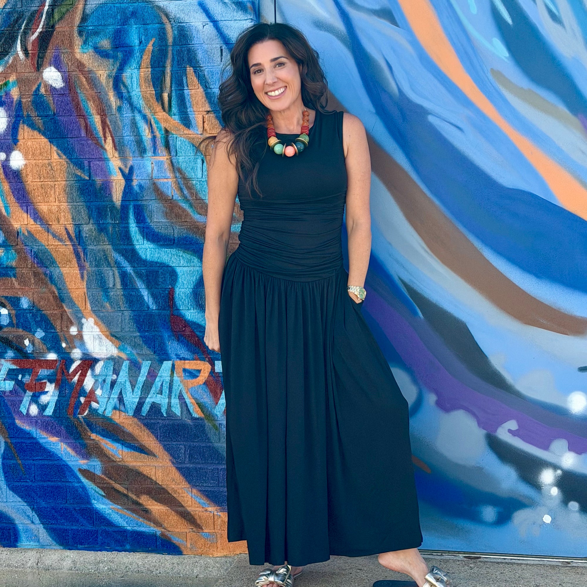 Soho Ruched Maxi Dress