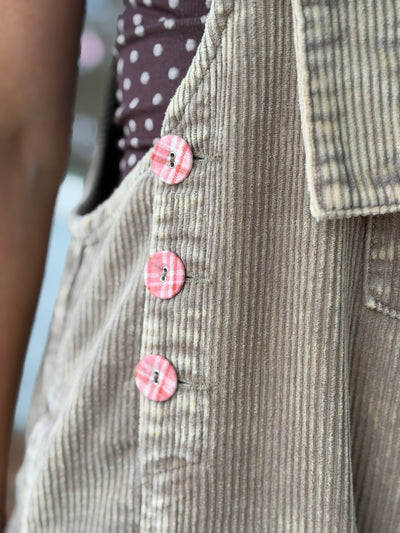 Flower Patch Corduroy Overalls