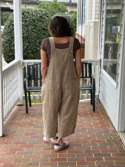 Flower Patch Corduroy Overalls