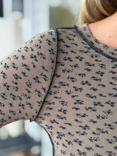 Tiny Blooms Knit Top