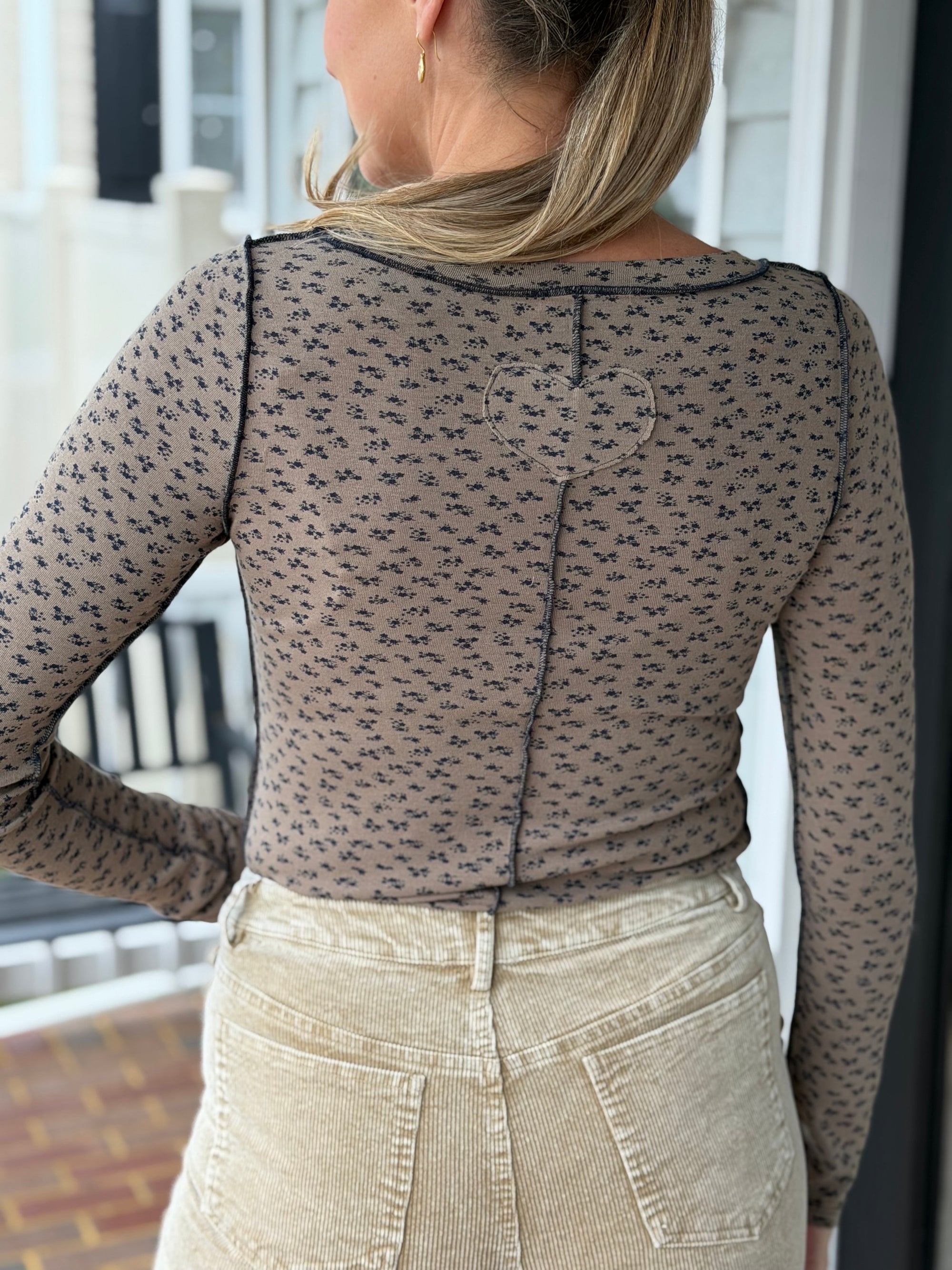 Tiny Blooms Knit Top