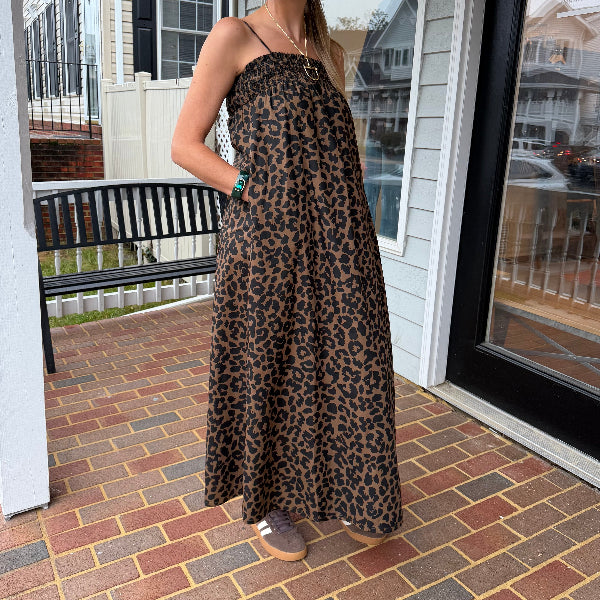 Leopard maxi dress 