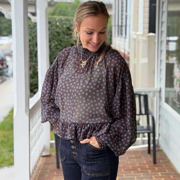 Polka dot blouse 